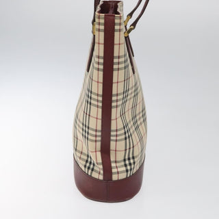 Burberry Nova Check Tote Canvas and Leather