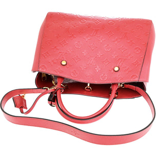 Louis Vuitton Montaigne Handbag Monogram Empreinte Leather