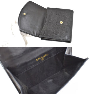 Chanel CC Compact Wallet Caviar