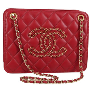 Chanel Once Upon a Time Chain CC Accordion Tote Quilted Calfskin