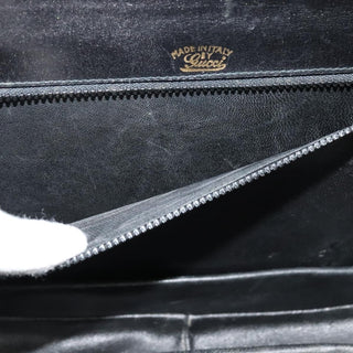 Gucci Vintage double G logo shoulder bag Leather