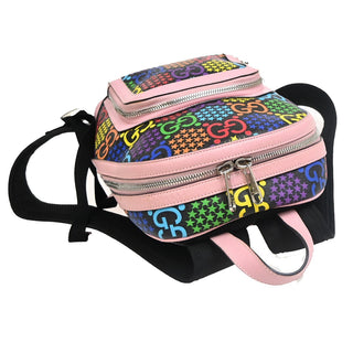 Gucci Zip Pocket Backpack Psychedelic Print GG Coated Canvas
