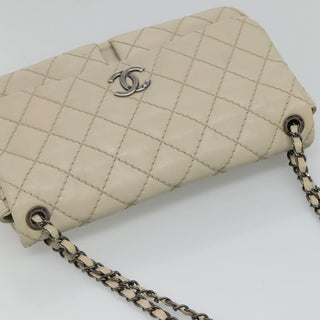 Chanel Natural Beauty Split Pocket Flap Bag Stitched Calfskin