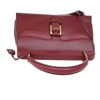 Gucci Belt Buckle Top Handle Bag Leather