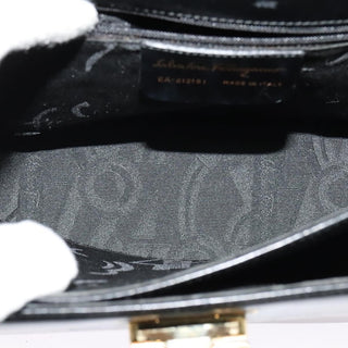 Salvatore Ferragamo Gancini Convertible Top Handle Bag Leather