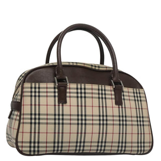 Burberry Nova Check Bowling Bag Canvas