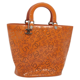 Chanel CC No.5 Shopping Tote Perforated Patent