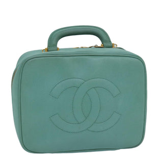 Chanel Vintage Timeless Zip Around Vanity Case Caviar