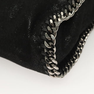 Stella McCartney Falabella Fold Over Crossbody Bag Studded Shaggy Deer