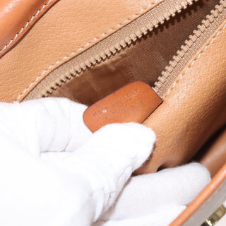 Celine Vintage Macadam Shoulder Bag Canvas and Leather