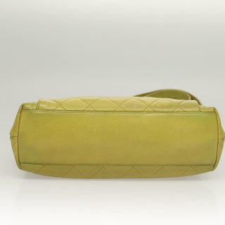 Chanel Vintage Front Pocket Shoulder Bag Quilted Caviar