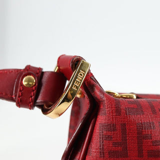 Fendi Front Pocket Messenger Bag Zucchino Coated Canvas