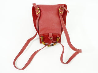 Gucci Vintage Bamboo Backpack Suede