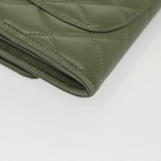 Chanel CC Gusset Classic Flap Wallet Quilted Lambskin
