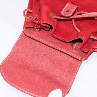 Gucci Vintage Bamboo Backpack Suede