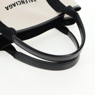 Balenciaga Navy Cabas Canvas with Leather