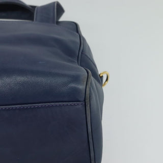 Celine Circle Logo Handbag Leather