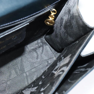 Salvatore Ferragamo Gancini Convertible Top Handle Bag Leather