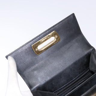 Salvatore Ferragamo Gancini Convertible Top Handle Bag Leather