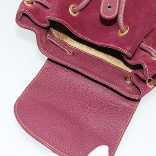 Gucci Vintage Bamboo Backpack Suede