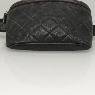 Chanel CC Charm Belt Bag Quilted Caviar