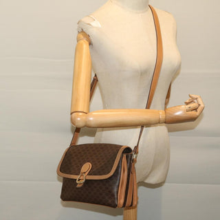Celine Macadam Shoulder Bag PVC Leather