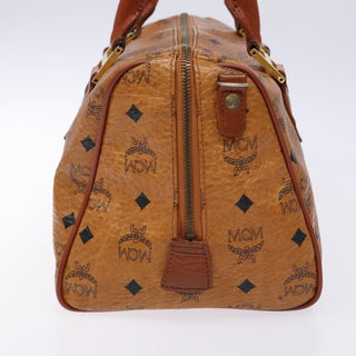 MCM Visetos Handbag Canvas and Leather