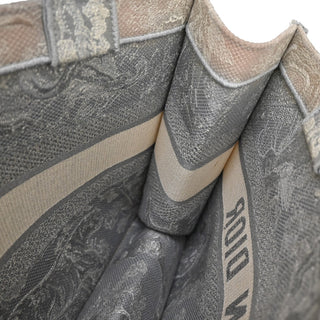 Christian Dior Book Tote Embroidered Canvas