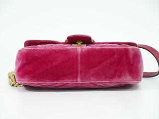 Gucci GG Marmont Flap Bag Matelasse Velvet