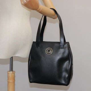 Celine Circle Logo Handbag Leather