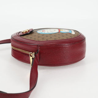 Gucci Doraemon Round Shoulder Bag Printed Mini GG Coated Canvas