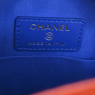 Chanel Filigree Round Coin Purse Quilted Caviar