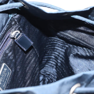 Prada Buckle Backpack Quilted Tessuto