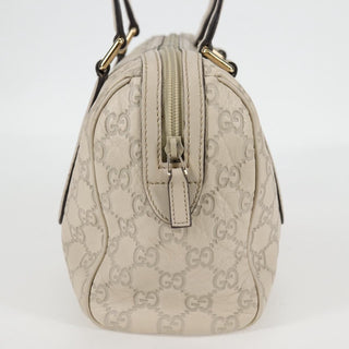 Gucci Zip Boston Bag Guccissima Leather
