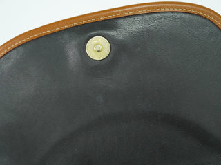 Celine Vintage Crossbody Bag Logo Embossed Leather