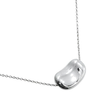 Tiffany & Co. Elsa Peretti Bean Pendant Necklace Sterling Silver