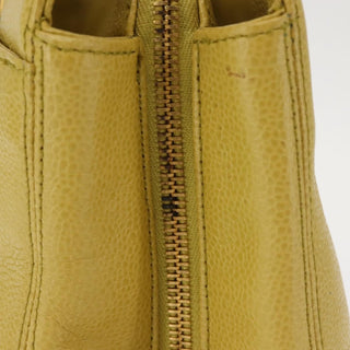 Chanel Vintage Logo Chain Tote Caviar