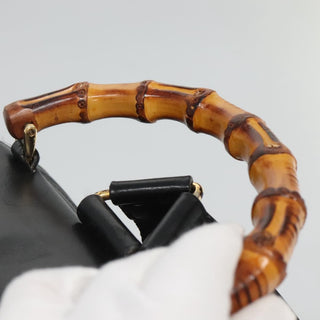 Gucci Vintage Bamboo Backpack Leather