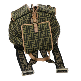 Fendi Vintage Double Pocket Backpack Zucca Canvas