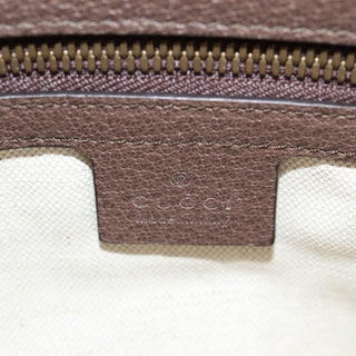 Gucci Ophidia Zip Shoulder Bag GG Coated Canvas