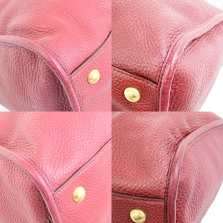 Prada Front Zip Convertible Satchel Vitello Daino