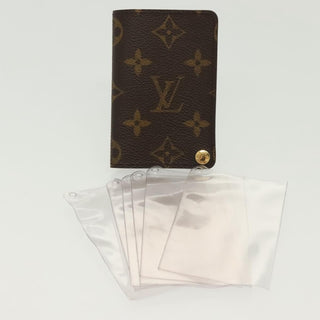Louis Vuitton Porte Cartes Pression Card Case Monogram Canvas