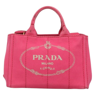 Prada Canapa Convertible Tote Canvas