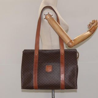 Celine Vintage Macadam Handbag Leather