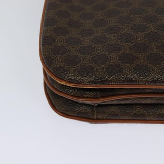 Celine Vintage Macadam Shoulder Bag Canvas and Leather