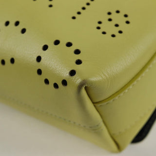 Chanel Logo Eyelets Flap Bag Perforated Calfskin