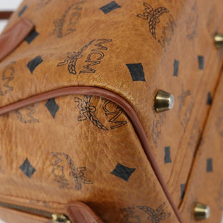 MCM Visetos Handbag Canvas and Leather