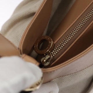 Bvlgari Chandra Hobo Canvas and Leather