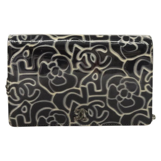 Chanel Wallet on Chain Camellia Patent