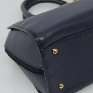 Celine Circle Logo Handbag Leather